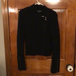 Black moto inspired sweater